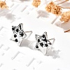 304 Stainless Steel Stud Earrings EJEW-F361-16P-4