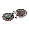 Natural Green Aventurine Pendants G-Q158-03-08-2