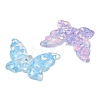 Transparent Resin & Paillette Cabochons RESI-B048-05-2