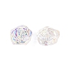 Electroplate Transparent Glass Beads Strands EGLA-N056-02A-01-3