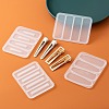 3Pcs 3 Style Rectangle & Triangle & Teardrop Silicone Hair Clip Molds DIY-LS0004-02-3