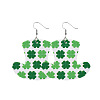 Saint Patrick's Day Imitation Leather Dangle Earrings FS-WG4E1C6-09-1