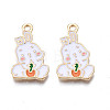 Alloy Enamel Pendants PALLOY-N170-031C-NR-1