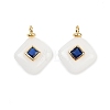 Natural White Jade Pendants KK-B157-42A-01-1