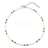 Round Opaque Colours Glass Seed Beaded Necklaces NJEW-JN03363-05-1