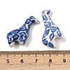 Animal Theme Blue and White Porcelain Beads PORC-Z007-05E-3