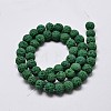 Natural Lava Rock Round Bead Strands G-I124-8mm-04-3