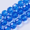 Imitation Austrian Crystal Bead Strands G-M181-8mm-13A-1