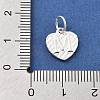 925 Sterling Silver Heart with Capital Letter Charms STER-S009-13M-S-3