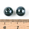 Electroplate Round Glass Beads Strands EGLA-T029-07A-3