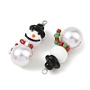 Christmas Handmade Lampwork Pendants PALLOY-JF06024-2