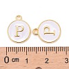 Golden Plated Alloy Charms X-ENAM-S118-01P-3