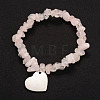 Natural Gemstone Charm Bracelets BJEW-JB01964-2