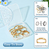  12Pcs 6 Size 201 Stainless Steel Grooved Finger Ring Settings RJEW-TA0001-06G-12