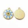 Alloy Printed Pendants PALLOY-D581-03G-1