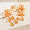 Iron Hollow Flower Earring & Cuff Rings Sets for Women Engagement Wedding Party Accessories AS0088-5