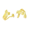 Brass Cuff Earrings for Women EJEW-I305-37G-2