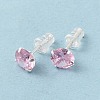 Cubic Zirconia Diamond Stud Earrings STER-M105-01C-S-1