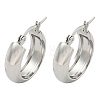 Tarnish Resistant 202 Stainless Steel Hoop Earrings EJEW-H003-38P-02-1
