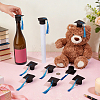 EVA Doctoral Cap Cake Toppers DIY-WH0816-571A-3