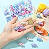 40Pcs UV Plating Opaque Acrylic Beads PACR-CJ0001-51-4
