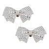 Bowknot Rhinestone Shoe Decoration DIY-WH0430-522B-1