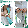 Cotton Cord Composite Board Wrist Corsages for Wedding HJEW-ME00158-5