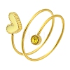 Ion Plating(IP) 304 Stainless Steel Micro Pave Cubic Zirconia Finger Rings for Women RJEW-U013-11G-02-1