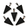 Natural Obsidian Pendants X-G-B127-04P-06-2