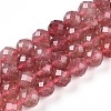Natural Strawberry Quartz Beads Strands G-S345-8mm-21-1