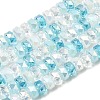 Ombre Effect Electroplate Glass Beads LS-EGLA-F168-01-1