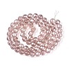 Electroplate Glass Beads Strands EGLA-Q129-01A-2