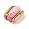 Opaque Resin Cute Pig Imitation Food Decoden Cabochons CRES-M016-01A-3