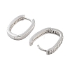 Rack Plating Oval Brass Hoop Earrings EJEW-N055-26P-RS-2