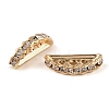 Brass Crystal Rhinestone Spacer Bars RB-T019-02B-KCG-2
