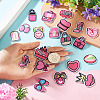 20Pcs Polyester Embroider Self-adhesion Thread Iron on/Sew On Patches PATC-TAC0004-09-8