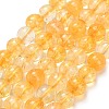 Natural Citrine Beads Strands G-F820-K04-8mm-2