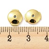 Rack Plating Brass Ear Nuts KK-F864-07G-3