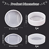 2Pcs 2 Style DIY Flat Rugby & Flat Tennis Display Decoration Silicone Molds DIY-BC0008-95-2