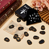 Wood Witch Runes AJEW-DC0002-03-5