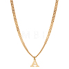 1Pc 304 Stainless Steel Letter Pendant Necklaces NJEW-LP0001-33A-G-1