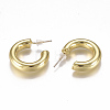 Brass Stud Earrings EJEW-F244-02-3