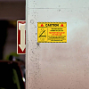 5Pcs Waterproof PVC Warning Sign Stickers DIY-WH0237-024-7
