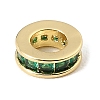 Brass Pave Cubic Zirconia European Beads CU-CBA389D-03G-02-1