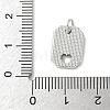 Brass Pave Natural White Shell Hollow Heart Rectangle Charms with Jump Rings KK-S522-16P-3