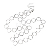 304 Stainless Steel 12MM Ring Link Chain Necklaces NJEW-P343-01C-P-4