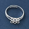 Adjustable Brass Finger Ring Trays for Hanging Pendant KK-K414-03B-S-2
