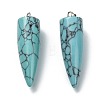 Synthetic Turquoise Pendants G-D040-01P-A05-2