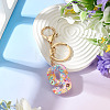 Number 9 Transparent Resin Keychains KEYC-TADJ0001-10I-3