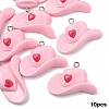 10Pcs Valentine's Day Resin Pendants FIND-YW0007-92B-1